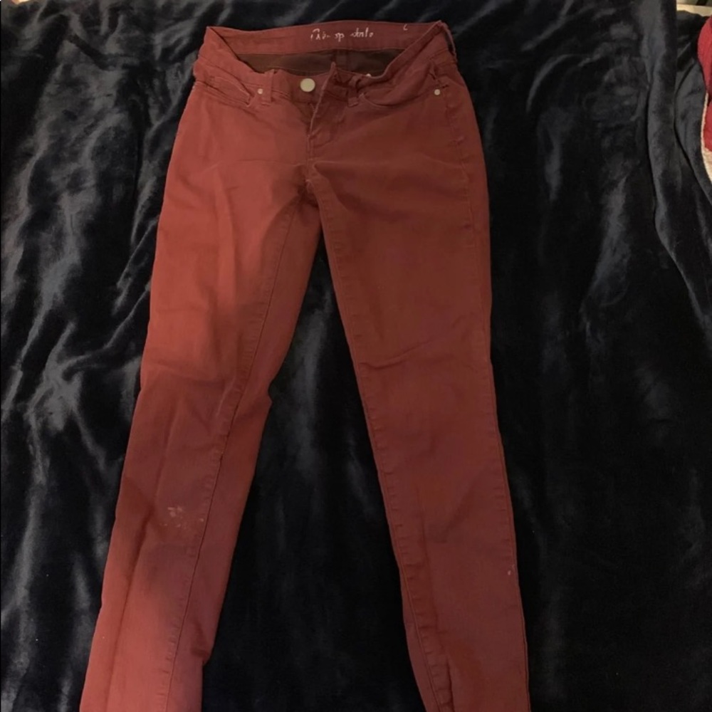 Red jeans